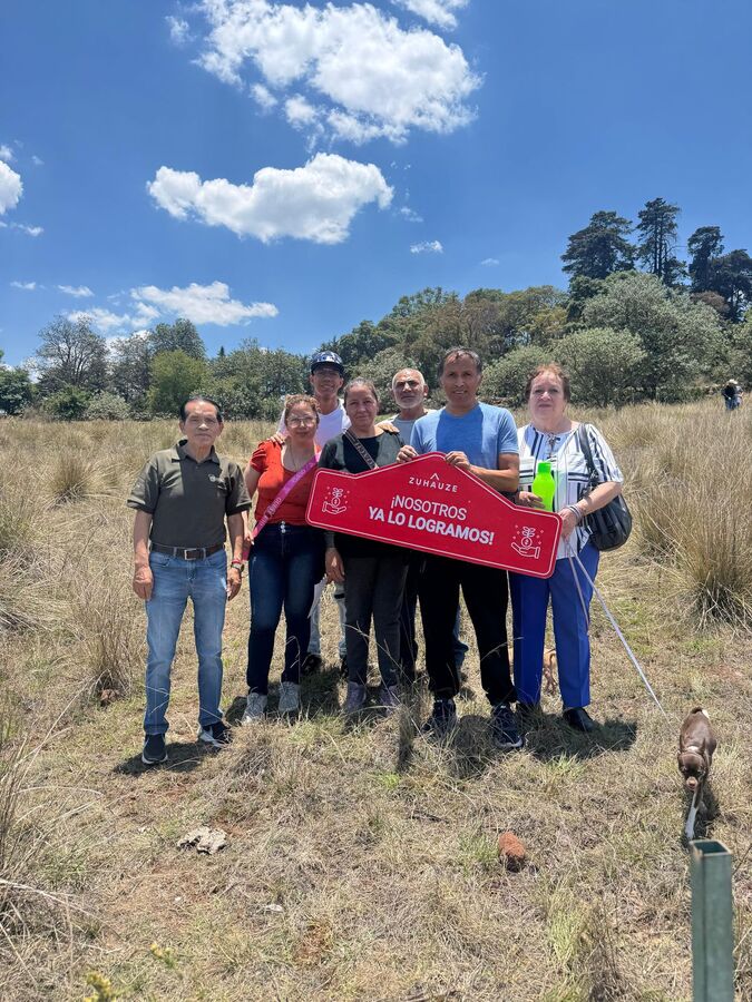 Cliente Zuhauze en su terreno