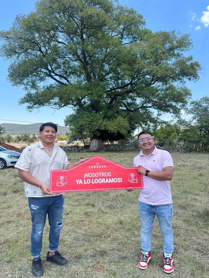 Cliente Zuhauze en su terreno