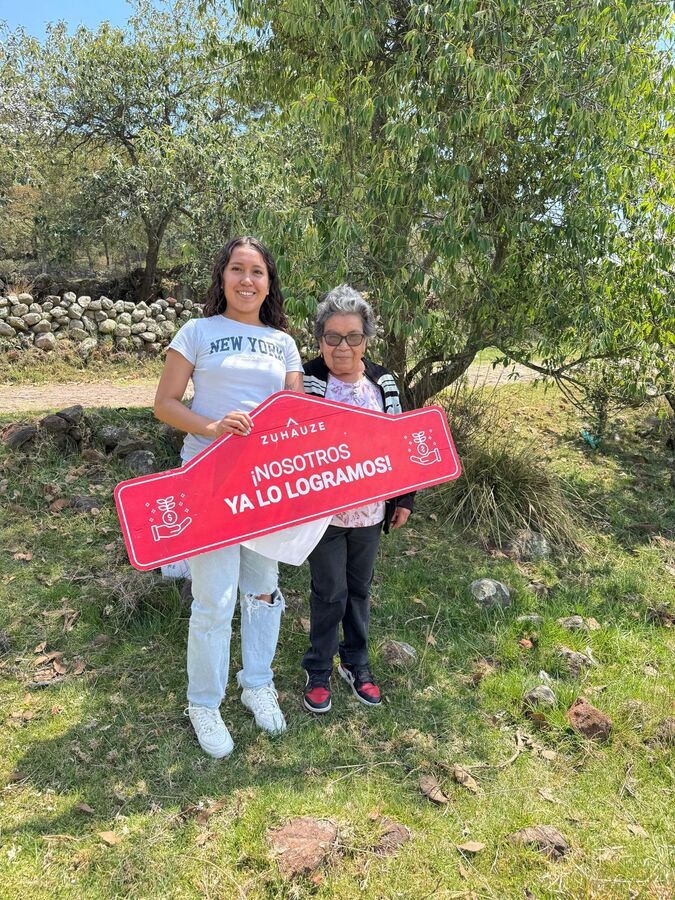 Cliente Zuhauze en su terreno