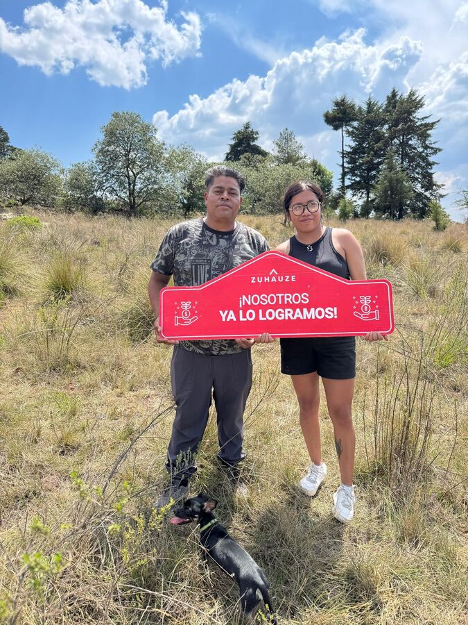 Cliente Zuhauze en su terreno