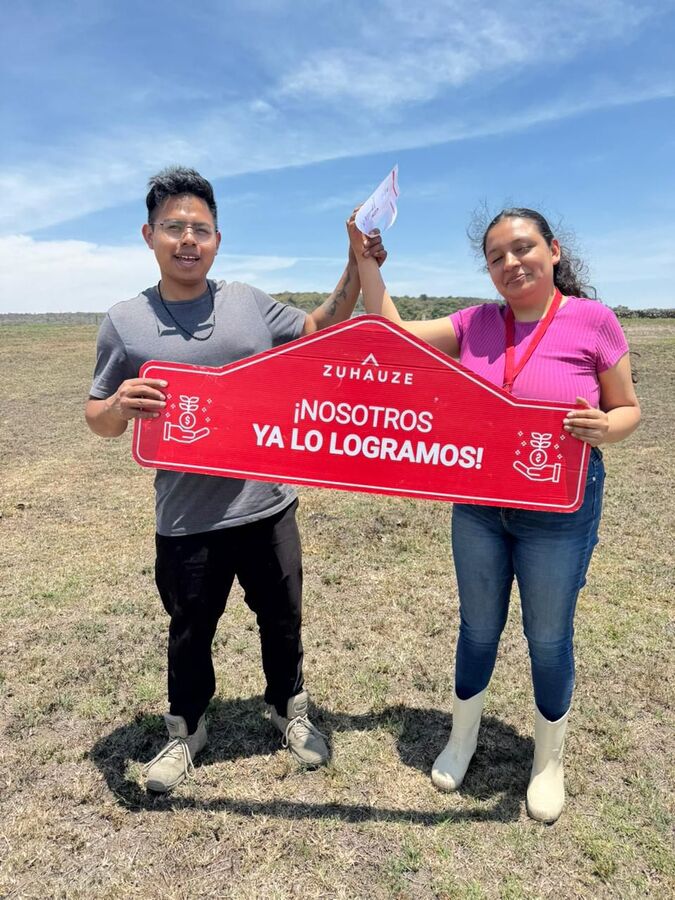 Cliente Zuhauze en su terreno