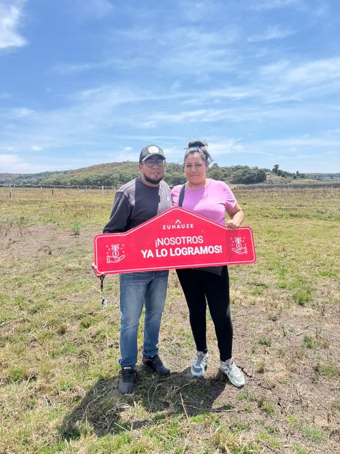 Cliente Zuhauze en su terreno